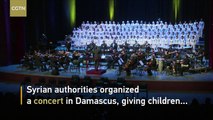 Concert gives Syrian children displaced by war a chance to shine