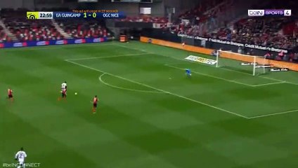 Alassane Plea Goal HD - Guingamp 1-1 Nice 11.03.2018