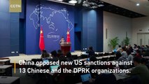 China opposes US unilateral sanctions on DPRK
