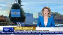 Argentine navy: Submarine reported problem in final call