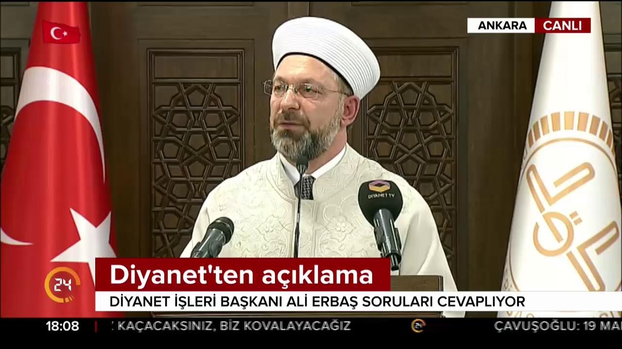 Diyanet İşleri Başkanı konuşuyor