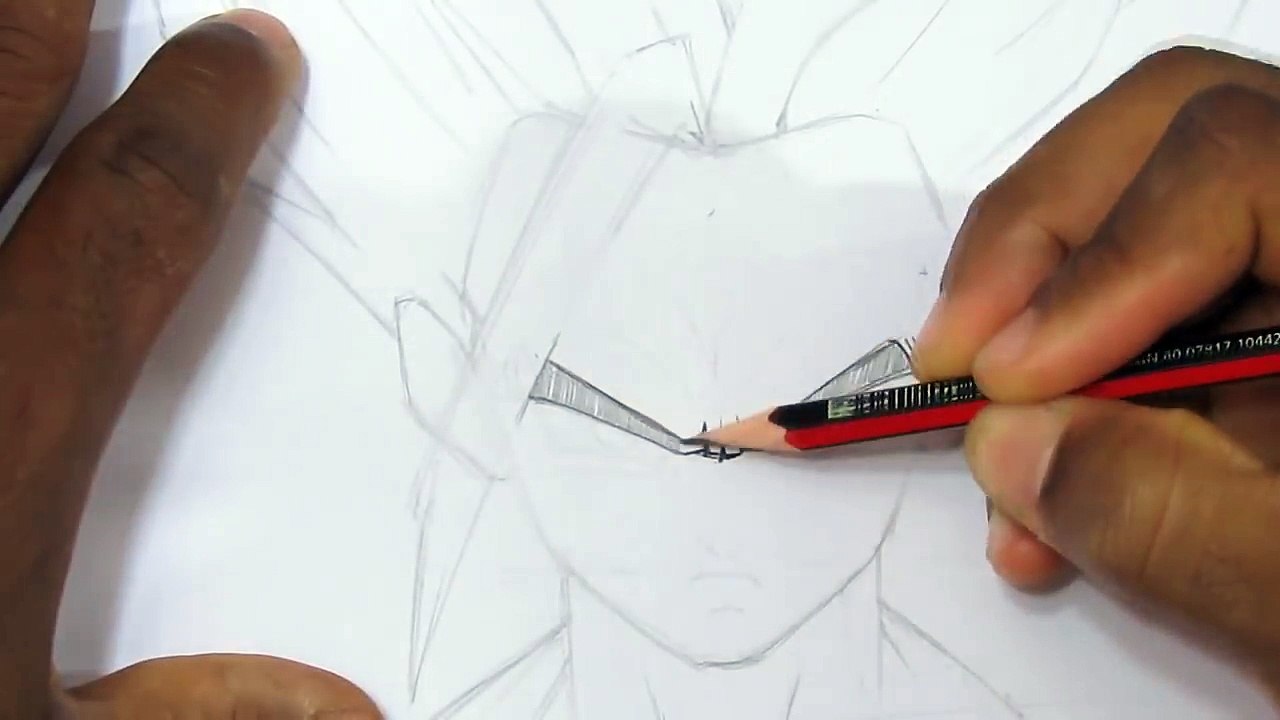 Como Dibujar a Gohan Super Sayayin 2 - Dragon Ball
