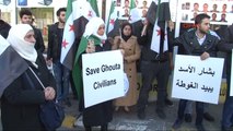 Suriyelilerden ABD Başkonsolosluğu Önünde Eylem