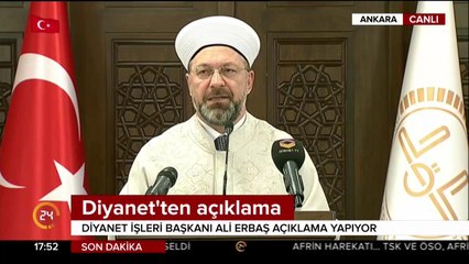 Diyanet İşleri Başkanı'nın konuşması