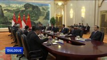 Singapore PM Lee Visits China & China-India relations