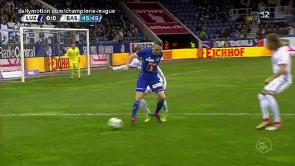 Valeriane Gvilia Goal HD - Luzern 1 - 0 Basel - 11.03.2018 (Full Replay)