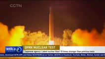Japanese agency: Latest DPRK nuclear blast 10 times stronger than previous tests