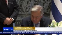 UN Secretary-General Antonio Guterres meets with Israeli leaders to discuss peace efforts