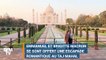 En Inde, les Macron roucoulent au Taj Mahal