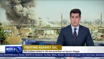 59 civilians killed in US-led airstrikes in Syria's Raqqa