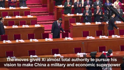China's parliament puts Xi on course to rule for life