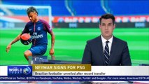 Neymar unveiled by PSG after record transfer
