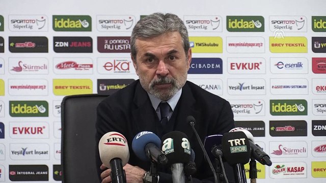 Evkur Yeni Malatyaspor-Fenerbahçe maçının ardından - Aykut Kocaman - MALATYA