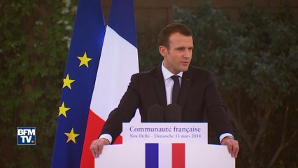 "La France est en train de se transformer en profondeur", affirme macron en Inde