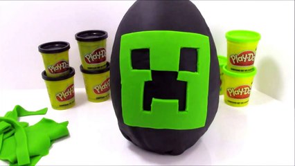 How To Make A Giant Play Doh Surprise Egg Minecraft Creeper
