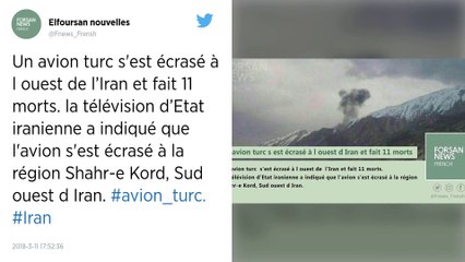 Iran. Un avion privé turc s’écrase avec 11 personnes à bord.