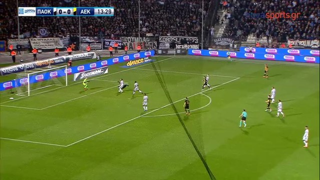 Sergio Araujo AMAZING Chance - PAOK vs AEK Athens FC 11.03.2018 [HD]