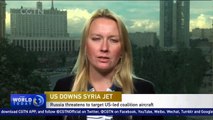 Russia warns US after Syrian warplane downed