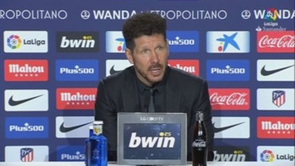 Simeone: "Nuestro deseo es llegar con opciones a últimos cinco partidos"