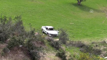 Şarampole Yuvarlanan Otomobilin Sürücü Ağır Yaralandı