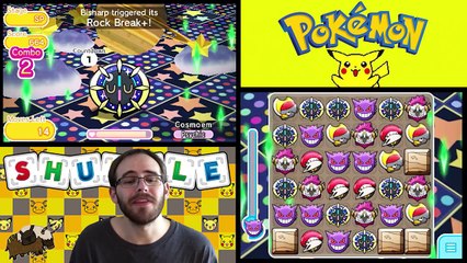 Pokemon Shuffle - Alolan Sandslash, Cosmoem, Popplio, & Alolan Grimer (No Items) - Episode 230