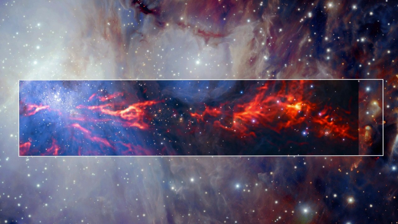 El ALMA revela sorprendente "RED INTERNA" en una guardería de estrellas masivas cercana a la Tierra