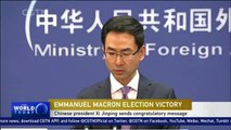 Chinese President Xi congratulates French president-elect Macron