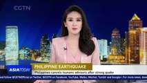 Philippines cancels tsunami warning after strong quake
