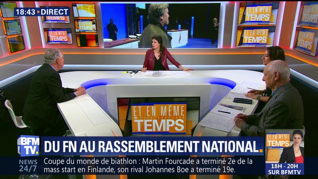 Cabana/Domenach: Marine Le Pen propose de rebaptiser le FN Rassemblement national