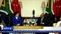 Chinese vice premier meets with South African President Jacob Zuma