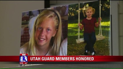 Download Video: Utah National Guard Members Honored for Rescuing Young Sisters from Burning Tractor in 2012