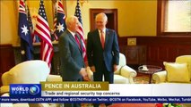 Pence wraps up Australia visit after trade and regional security talks