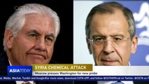 Russia presses US for new probe into chemical attack in Syria