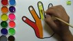 Dibuja y Colorea Mano de Arco Iris - Dibujos Para Niños - Learn Colors / FunKeep