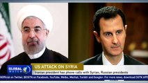 Iranian president made phone calls with Syrian, Russian presidents on Syria attack