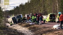 At least 3 dead after bus crash in Sweden, mostly are schoolchildren on the bus