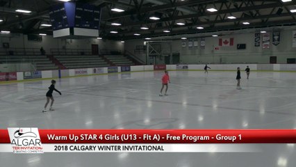2018 Calgary Winter Invitational - STAR 4 Girls U13 Flight A and Flight B - Free Program - Father David Bauer Arena
