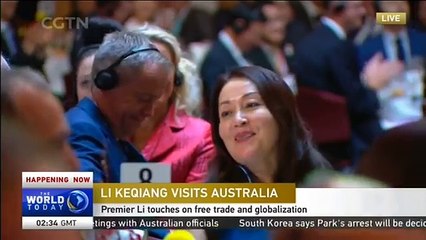 China, Australia to unite for free trade, visiting Chinese premier says