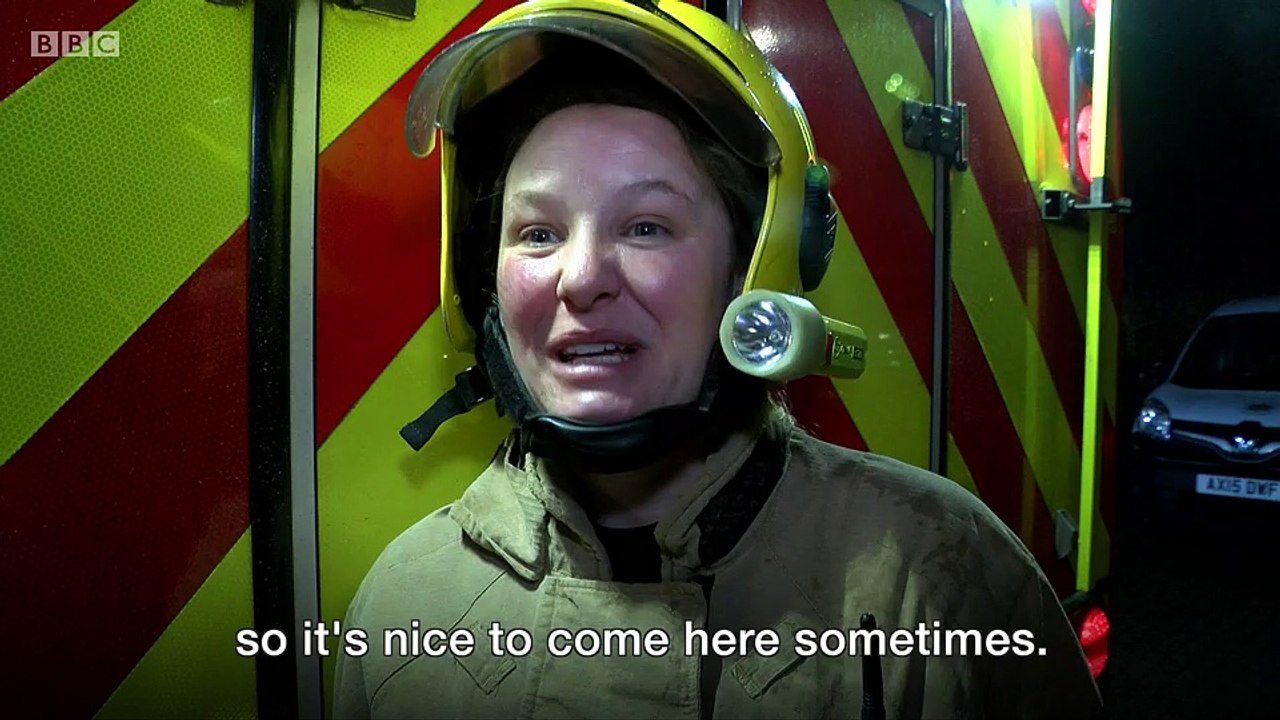 Mother of five Tania Robinson spends her spare time as a retained firefighter.
