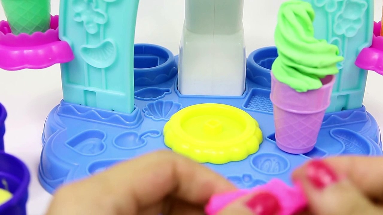 Learn Colors with Colorful Ice Cream Cones for Children, Toddlers and Babies Play Doh FunToysMedia