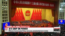 China's Communist Party removes presidential term limits