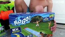 WATER SLIDE Inflatable H2O Go, Water Slide Challenge, Nerf Super Soaker from Family Fun Toys R Us