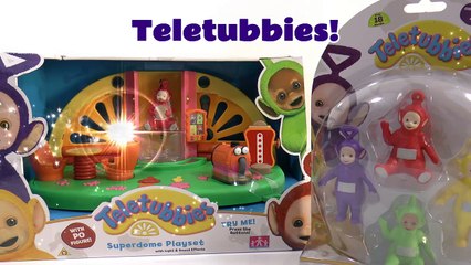 Peppa Pig meets Teletubbies Toys Playset with Po Dipsy Family friendly fun toy review unboxing TT4U
