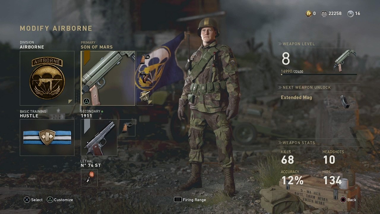 Call of DutyWWII the sun of mar epic mp40