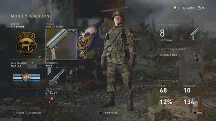 Call of DutyWWII the sun of mar epic mp40