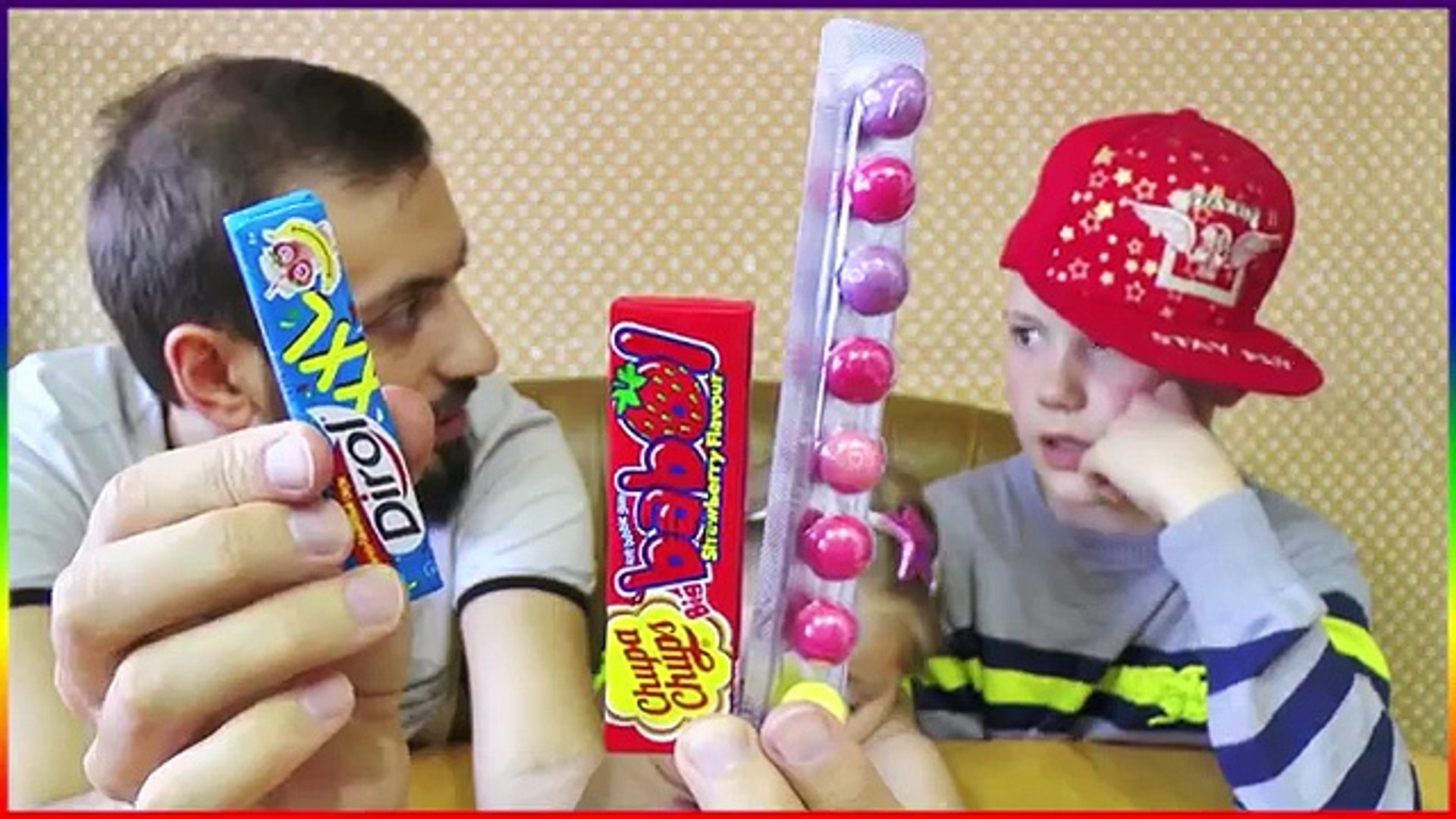 ⁣BUBBLE GUM CHALLENGE BATTLE ЖВАЧКА Chupa Chups Big Babol Strawberry + Dirol XXL + ШАРИКИ ЧЕЛЛЕНДЖ