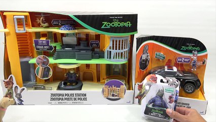 Zootopia Police Station & Judys Police Cruiser Toy Opening!