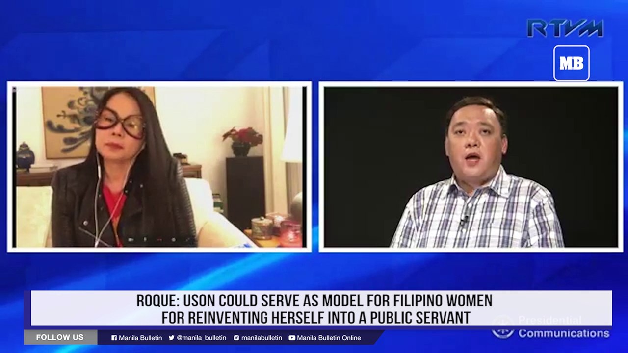 Roque: Uson could serve as model for Filipino women for reinventing herself into a public servant