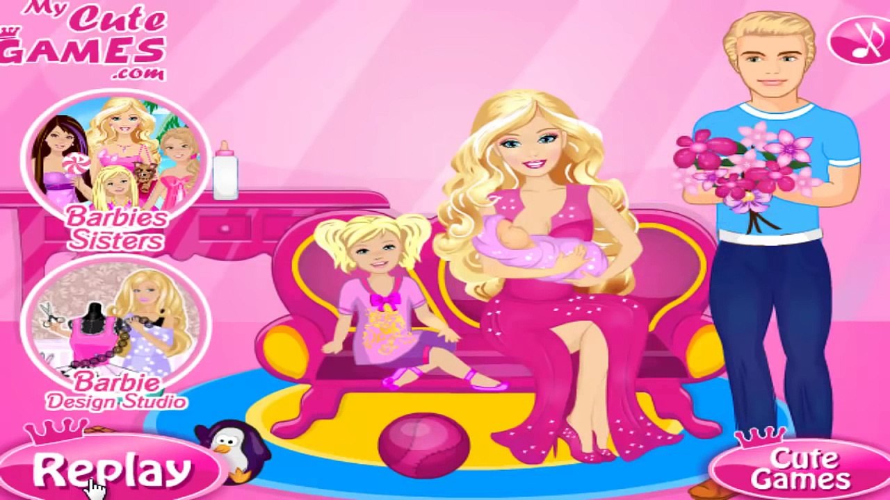 كرتون باربي الاميرة ( باربي الحامل ) لعبة توليد باربي الحامل الحقيقية كاملة