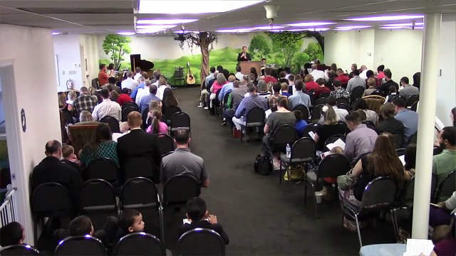 HYMN - Trust and Obey congregational singing at a Baptist church